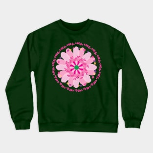 Happy Spring Mandala Crewneck Sweatshirt